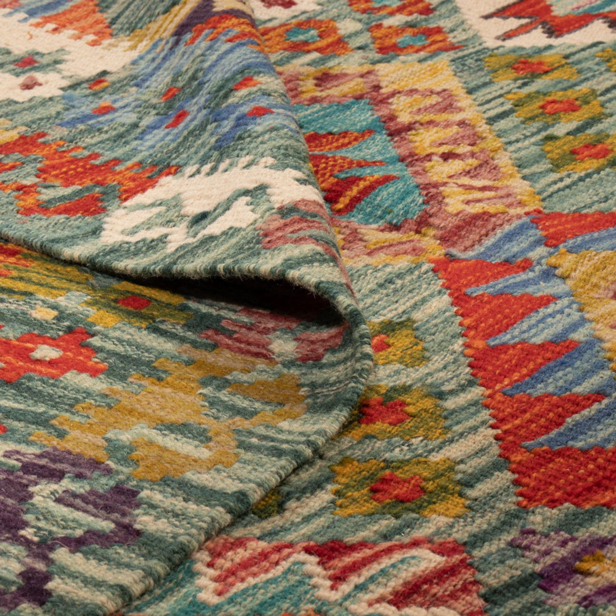 Kelim Rug - Splash - 248 x 183 cm - multicolored