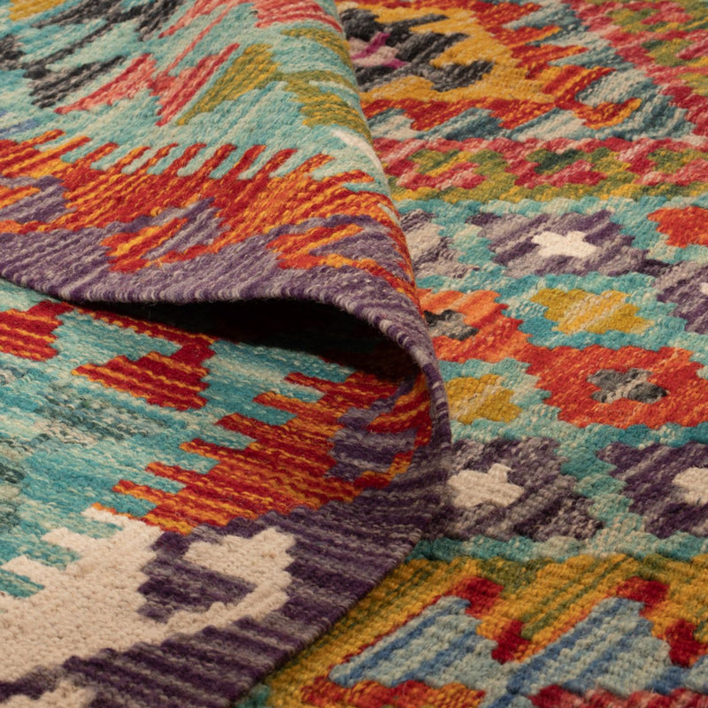 Kelim Rug - Splash - 247 x 178 cm - multicolored