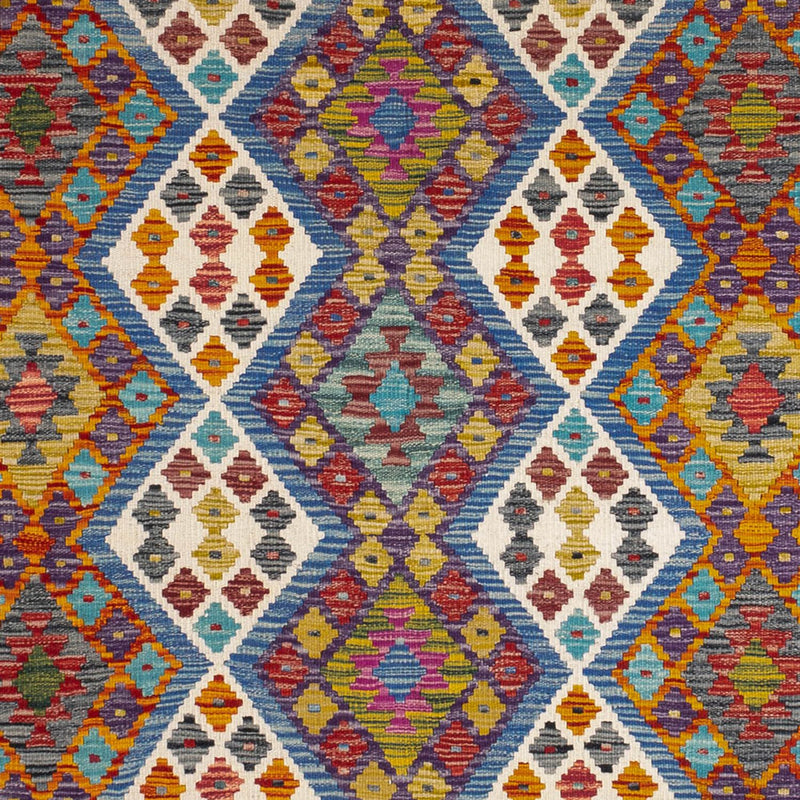 Kelim Rug - Splash square  - 207 x 203 cm - multicolored