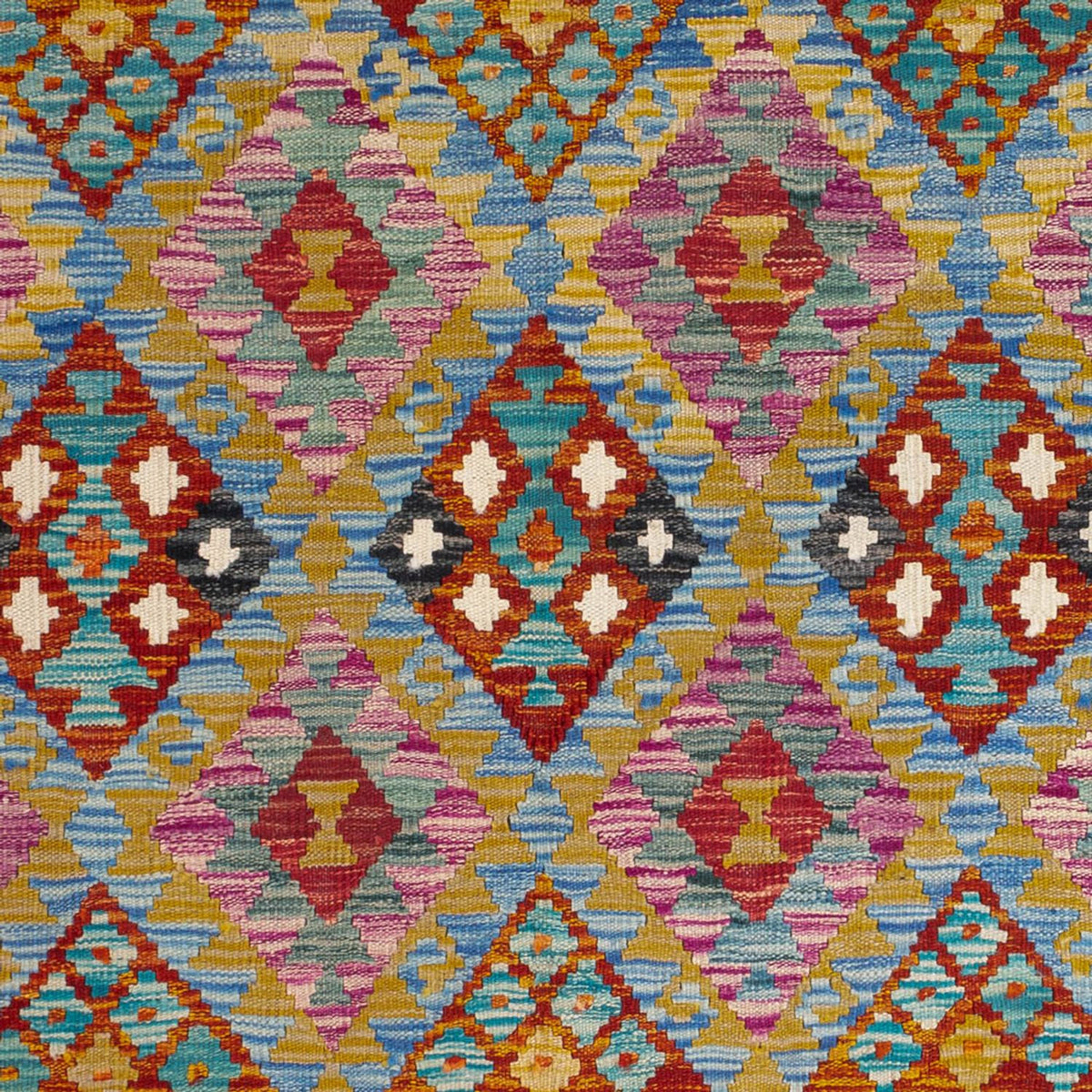 Kelim Rug - Splash - 197 x 150 cm - multicolored