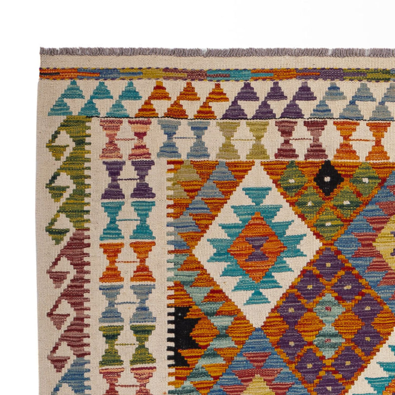 Kelim Rug - Splash - 196 x 150 cm - multicolored