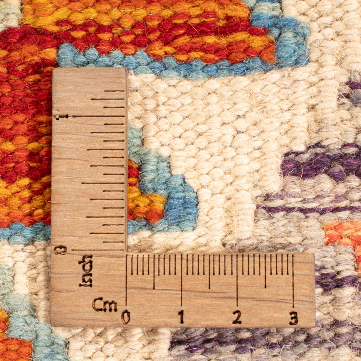 Kelim Rug - Splash square  - 152 x 152 cm - multicolored