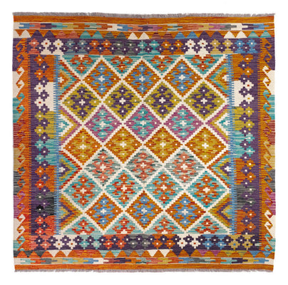 Kelim Rug - Splash - 158 x 152 cm - multicolored