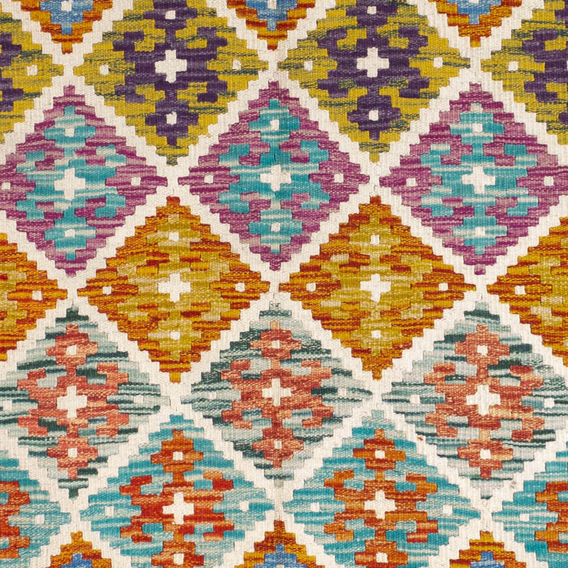 Kelim Rug - Splash - 158 x 152 cm - multicolored