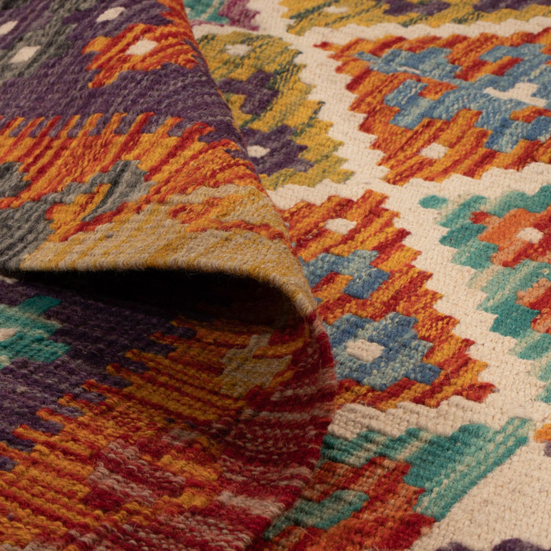 Kelim Rug - Splash - 158 x 152 cm - multicolored