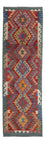 Runner Kelim Rug - Splash - 244 x 79 cm - multicolored