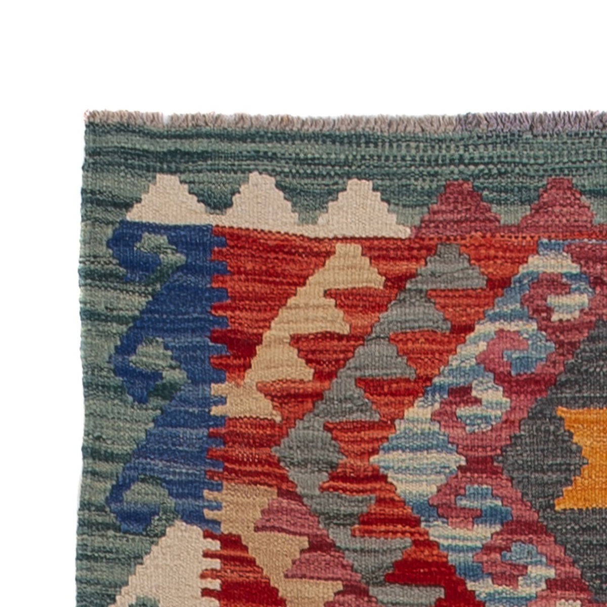 Runner Kelim Rug - Splash - 244 x 79 cm - multicolored