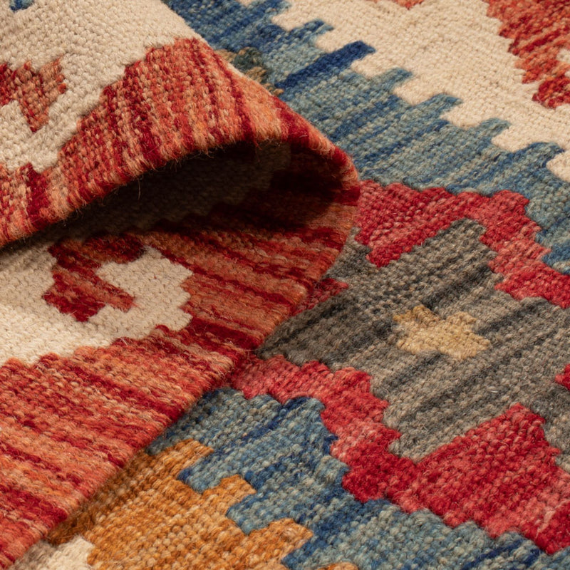 Runner Kelim Rug - Splash - 255 x 82 cm - multicolored