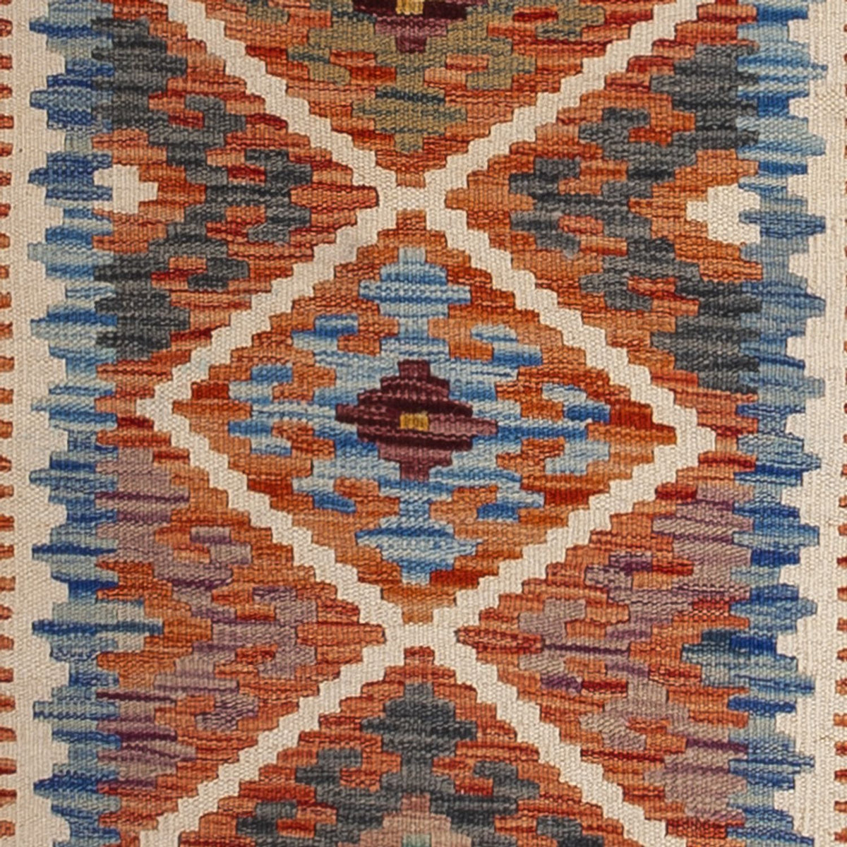 Runner Kelim Rug - Splash - 246 x 76 cm - multicolored