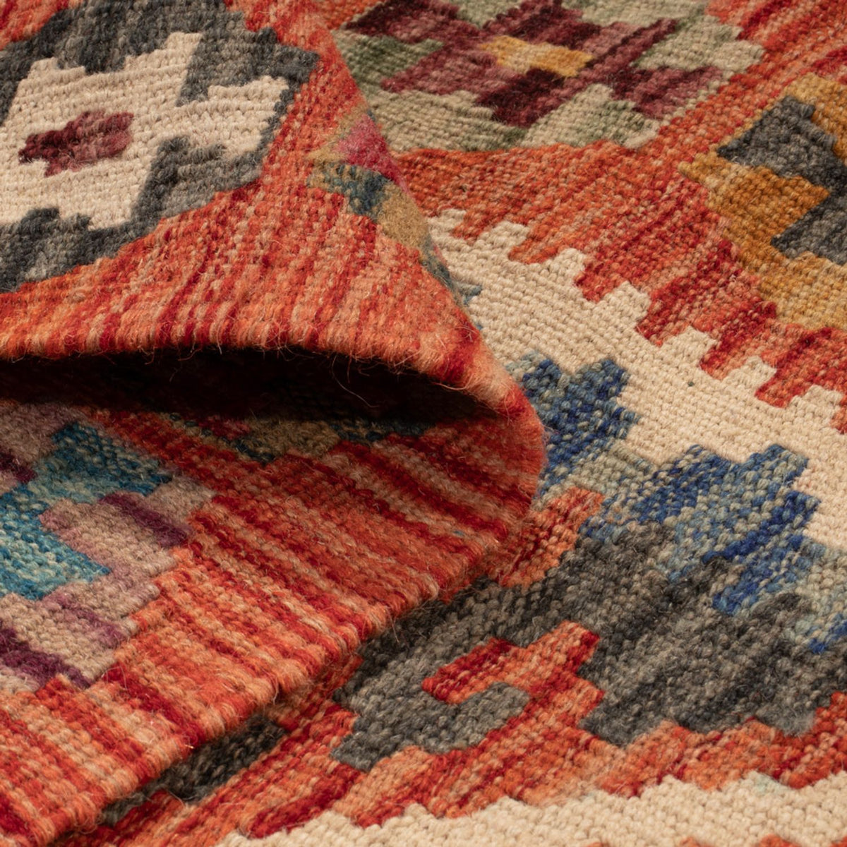 Runner Kelim Rug - Splash - 246 x 76 cm - multicolored