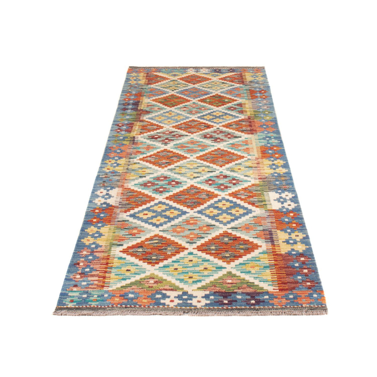 Runner Kelim Rug - Splash - 239 x 79 cm - multicolored