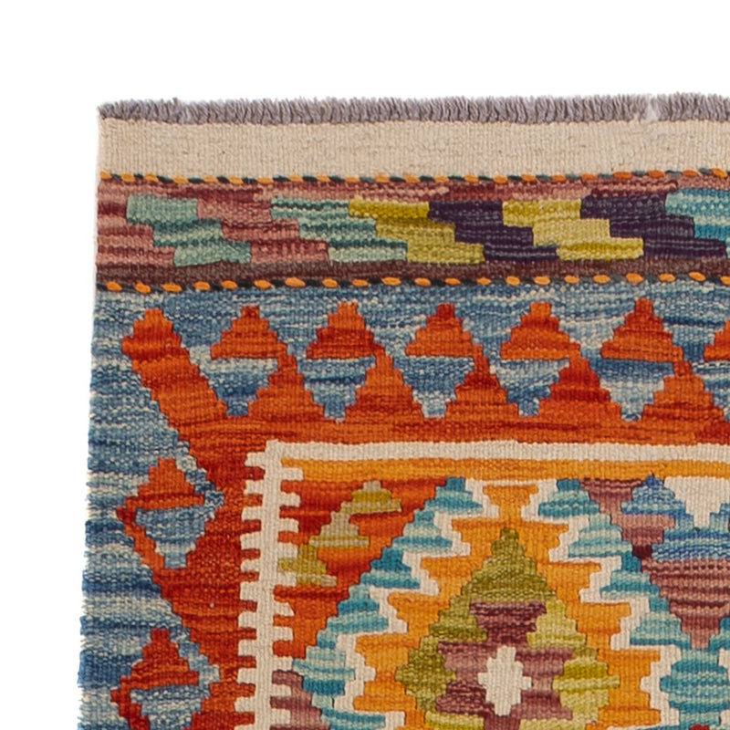 Runner Kelim Rug - Splash - 201 x 84 cm - multicolored