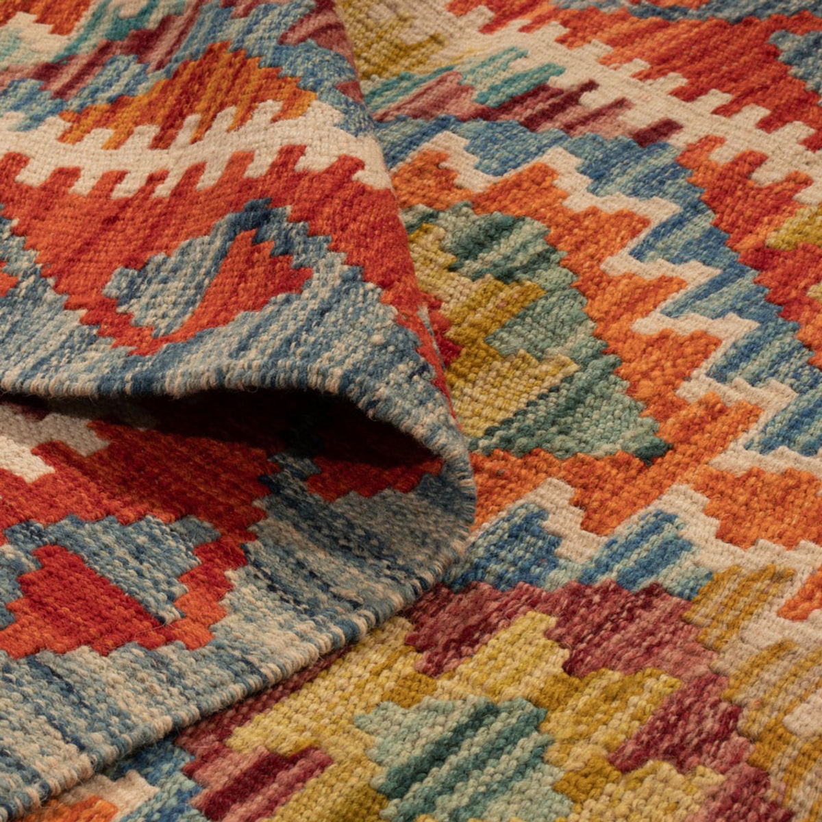 Runner Kelim Rug - Splash - 201 x 84 cm - multicolored