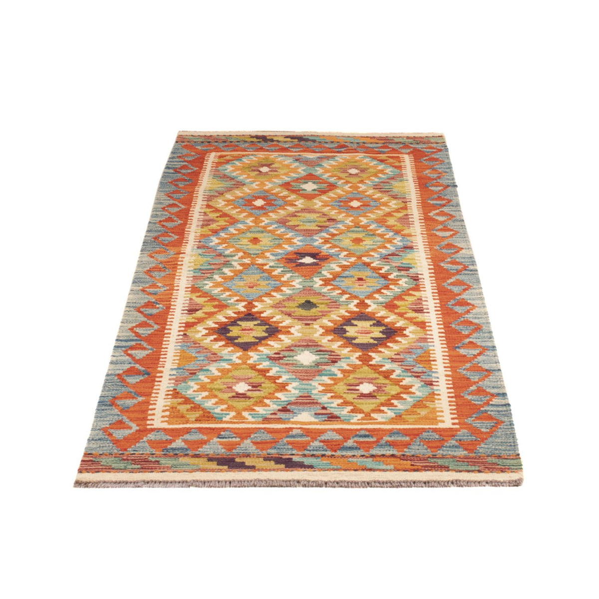 Runner Kelim Rug - Splash - 201 x 84 cm - multicolored