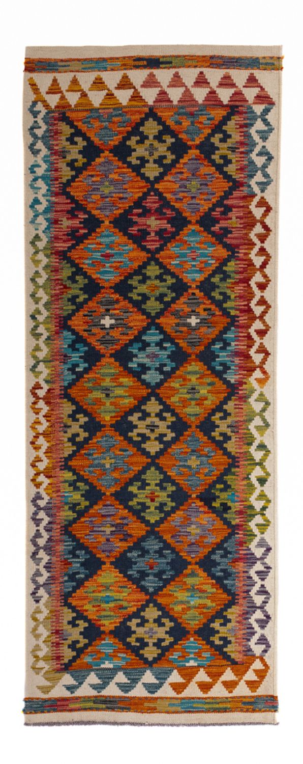 Runner Kelim Rug - Splash - 199 x 76 cm - multicolored