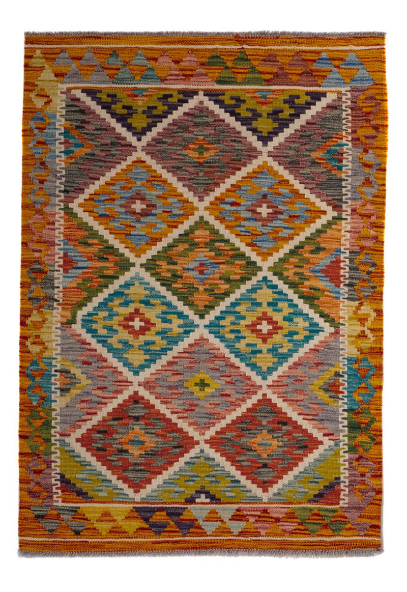 Kelim Rug - Splash - 125 x 86 cm - multicolored