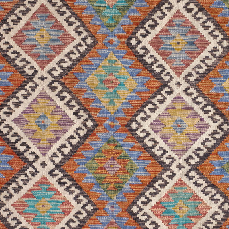 Kelim Rug - Splash - 197 x 156 cm - multicolored