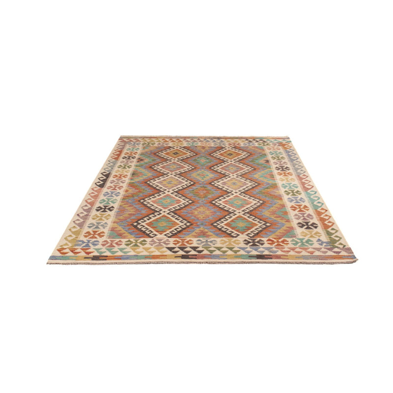 Kelim Rug - Splash - 197 x 156 cm - multicolored