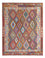Kelim Rug - Splash - 198 x 156 cm - multicolored