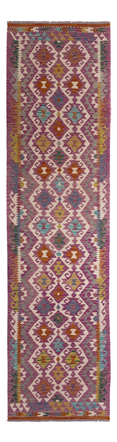 Runner Kelim Rug - Splash - 295 x 80 cm - multicolored