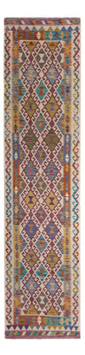 Runner Kelim Rug - Splash - 301 x 79 cm - multicolored