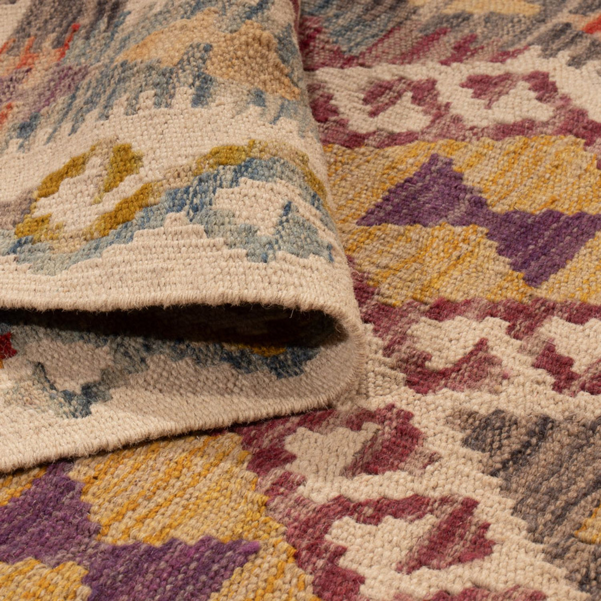 Runner Kelim Rug - Splash - 301 x 79 cm - multicolored