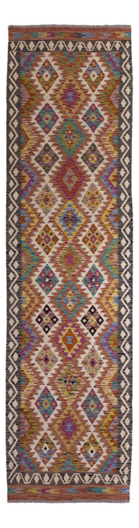 Runner Kelim Rug - Splash - 295 x 85 cm - multicolored