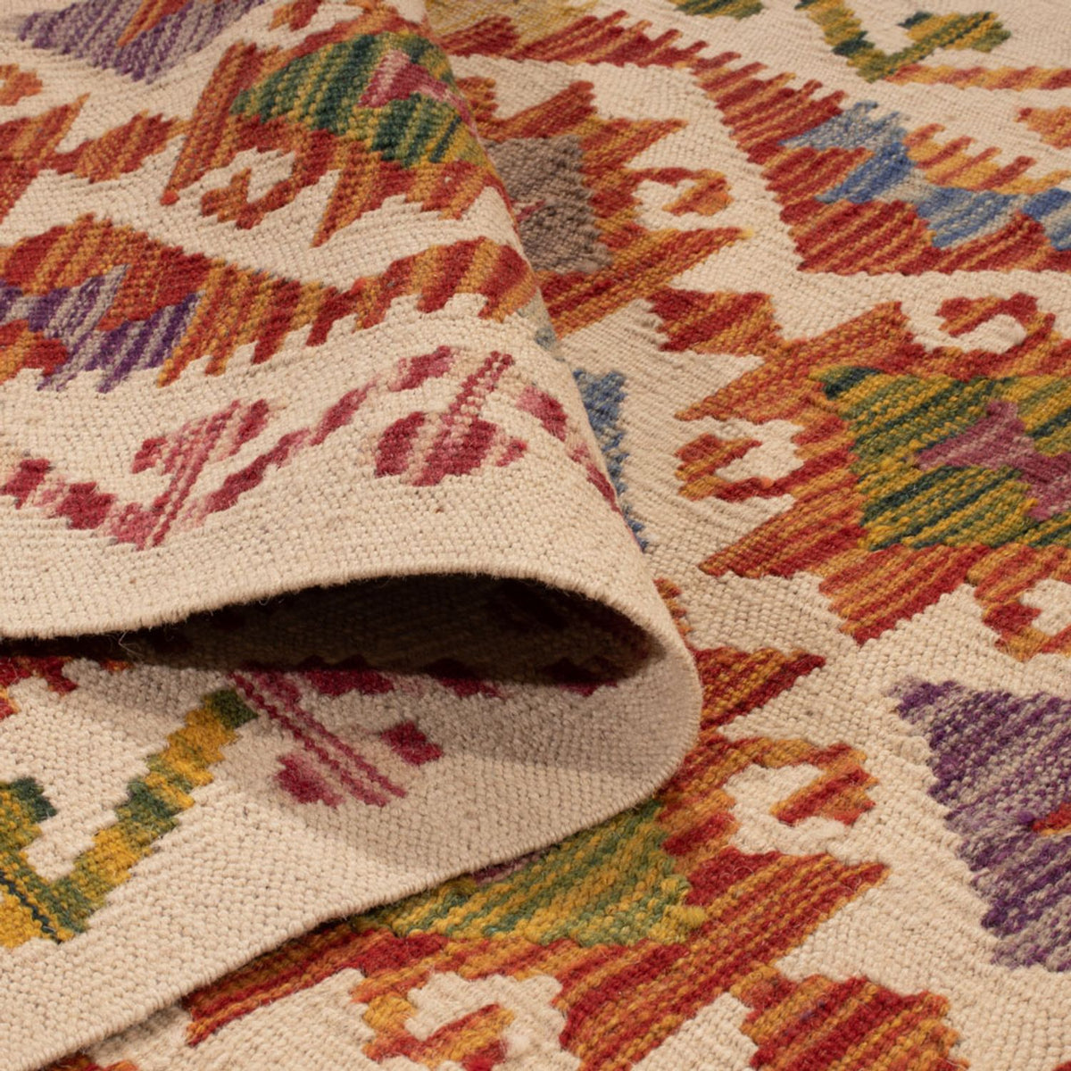 Runner Kelim Rug - Splash - 269 x 84 cm - multicolored