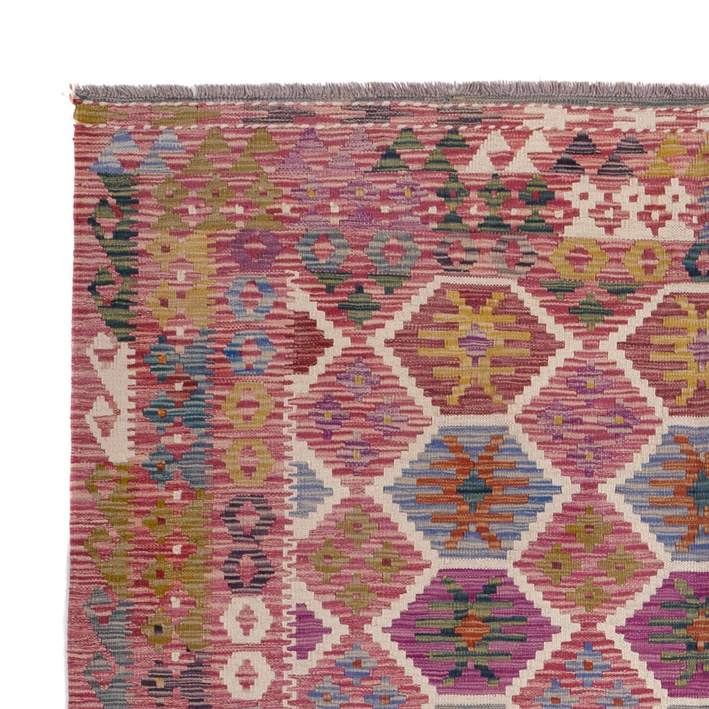 Kelim Rug - Splash - 254 x 177 cm - multicolored