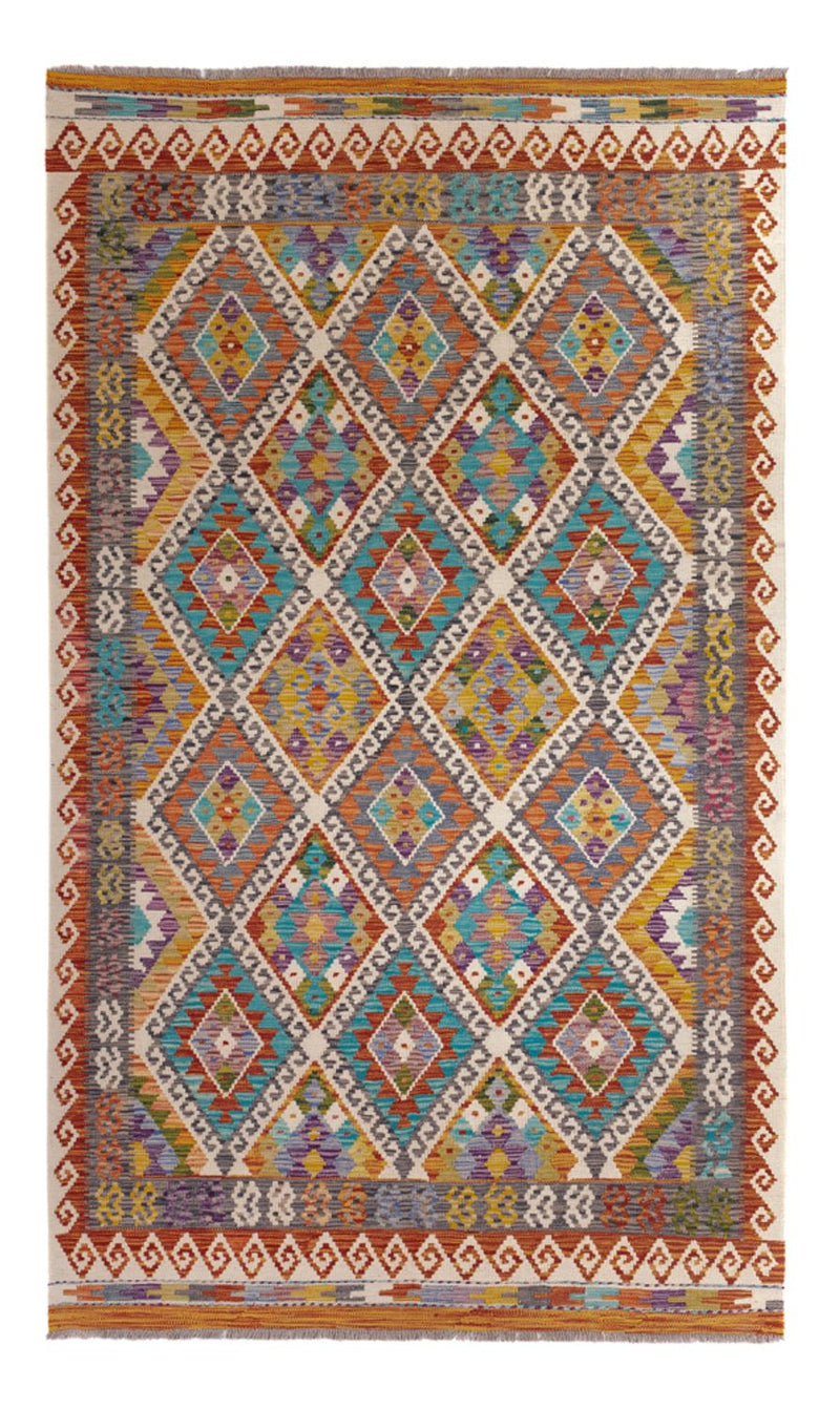 Kelim Rug - Splash - 246 x 153 cm - multicolored
