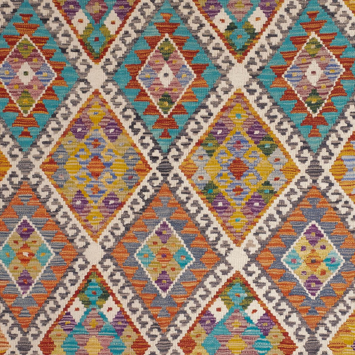 Kelim Rug - Splash - 246 x 153 cm - multicolored