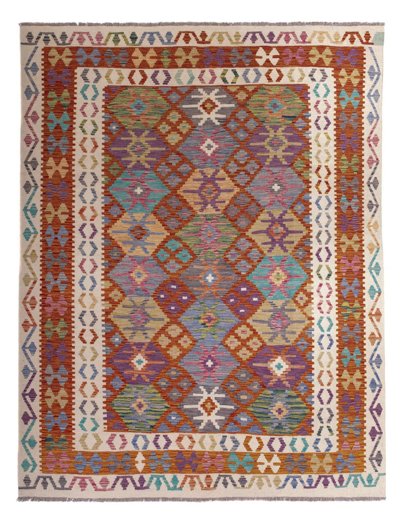 Kelim Rug - Splash - 247 x 195 cm - multicolored