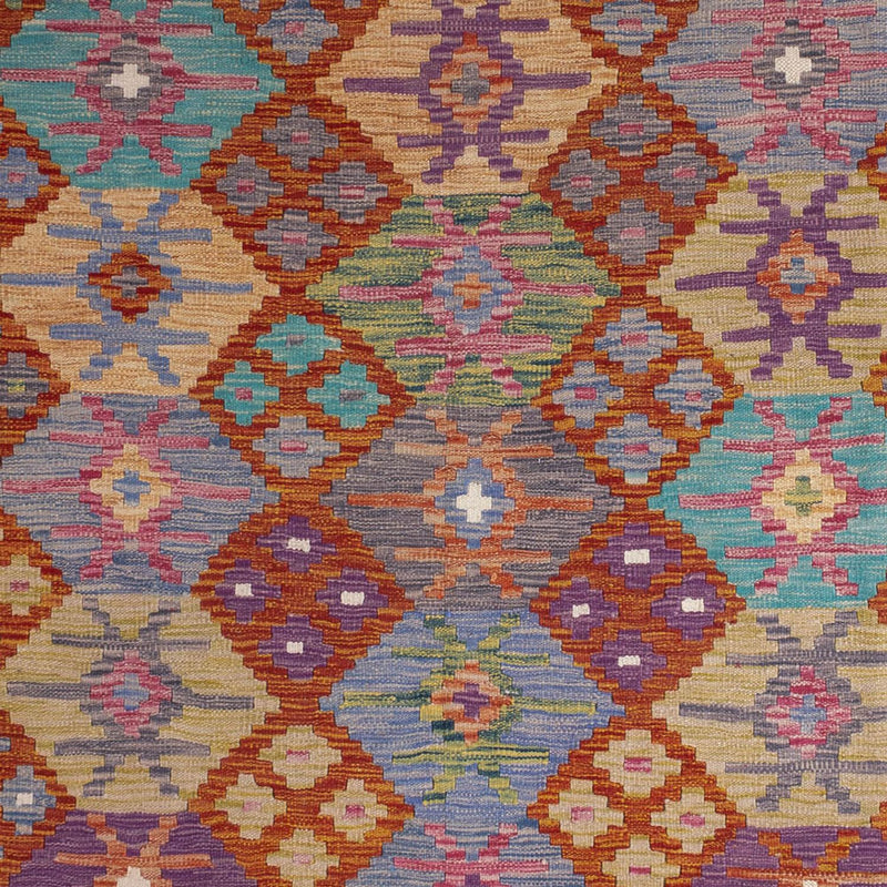 Kelim Rug - Splash - 247 x 195 cm - multicolored