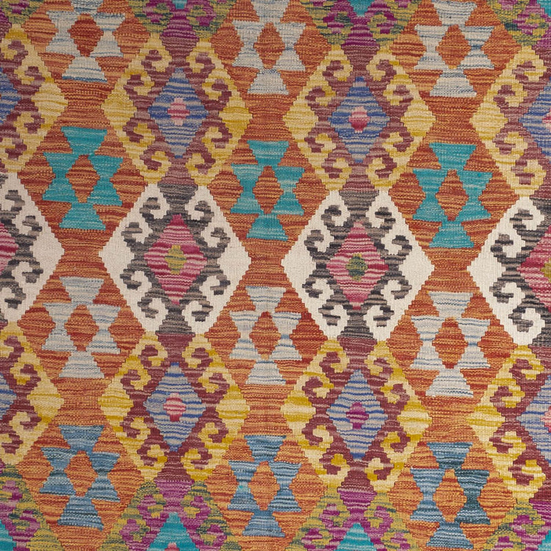 Kelim Rug - Splash - 253 x 203 cm - multicolored