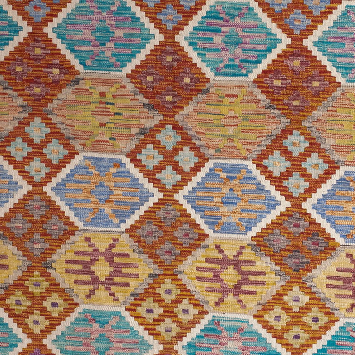 Kelim Rug - Splash - 247 x 201 cm - multicolored