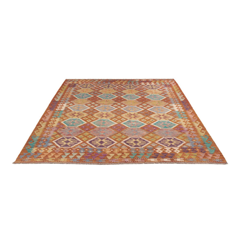 Kelim Rug - Splash - 247 x 201 cm - multicolored