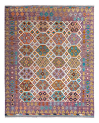 Kelim Rug - Splash - 255 x 205 cm - multicolored