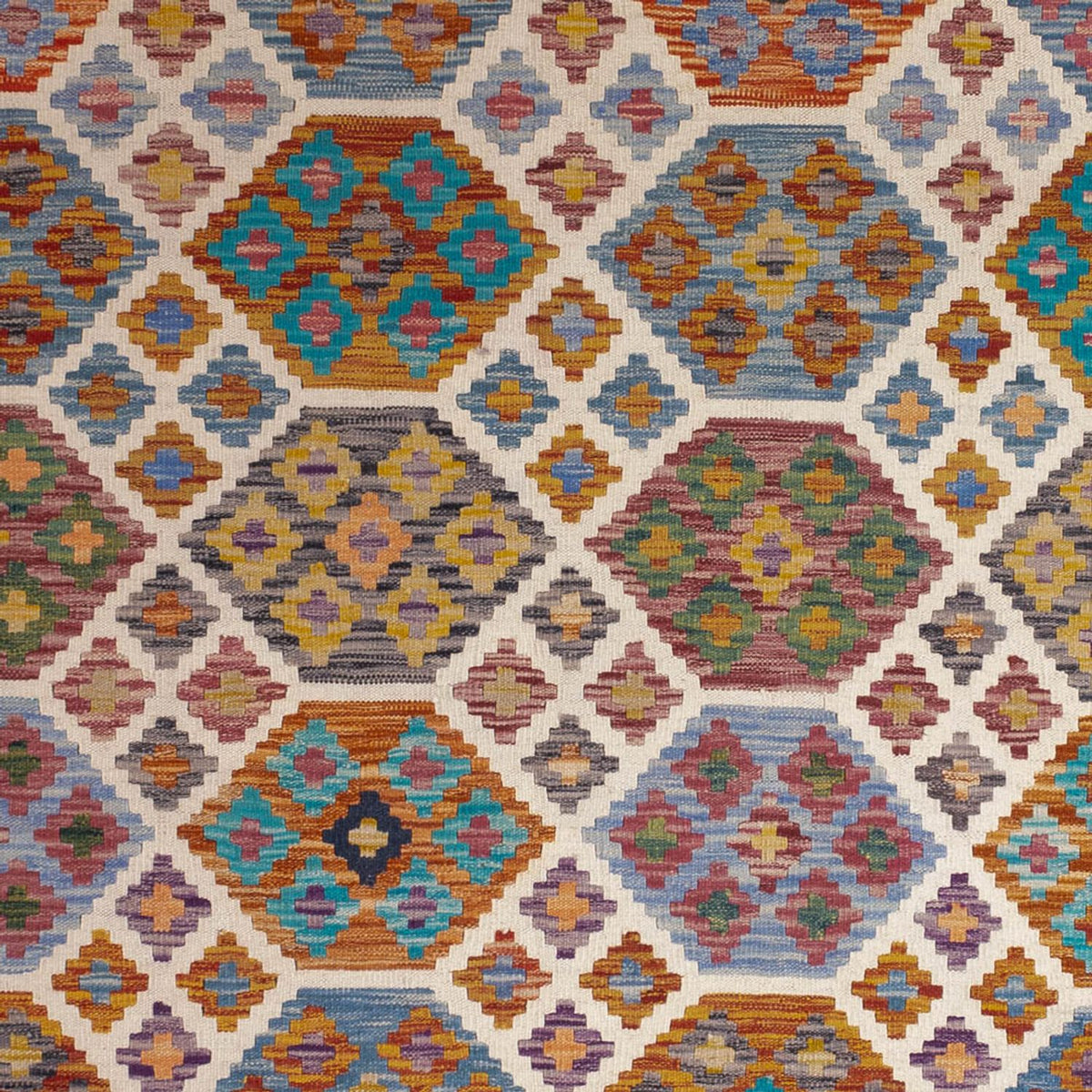 Kelim Rug - Splash - 255 x 205 cm - multicolored