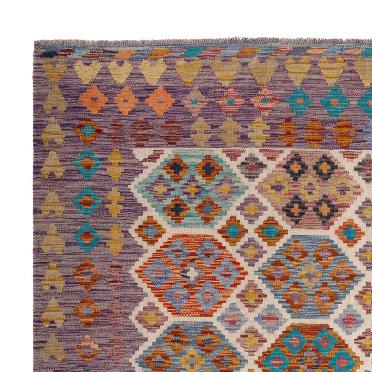 Kelim Rug - Splash - 255 x 205 cm - multicolored