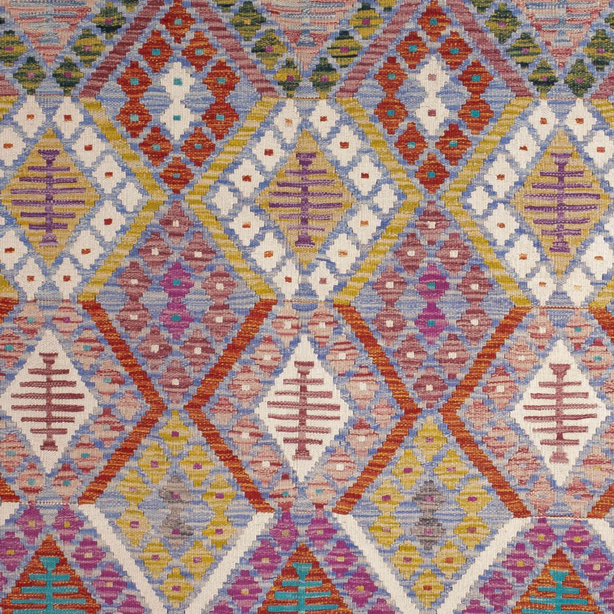 Kelim Rug - Splash - 250 x 191 cm - multicolored