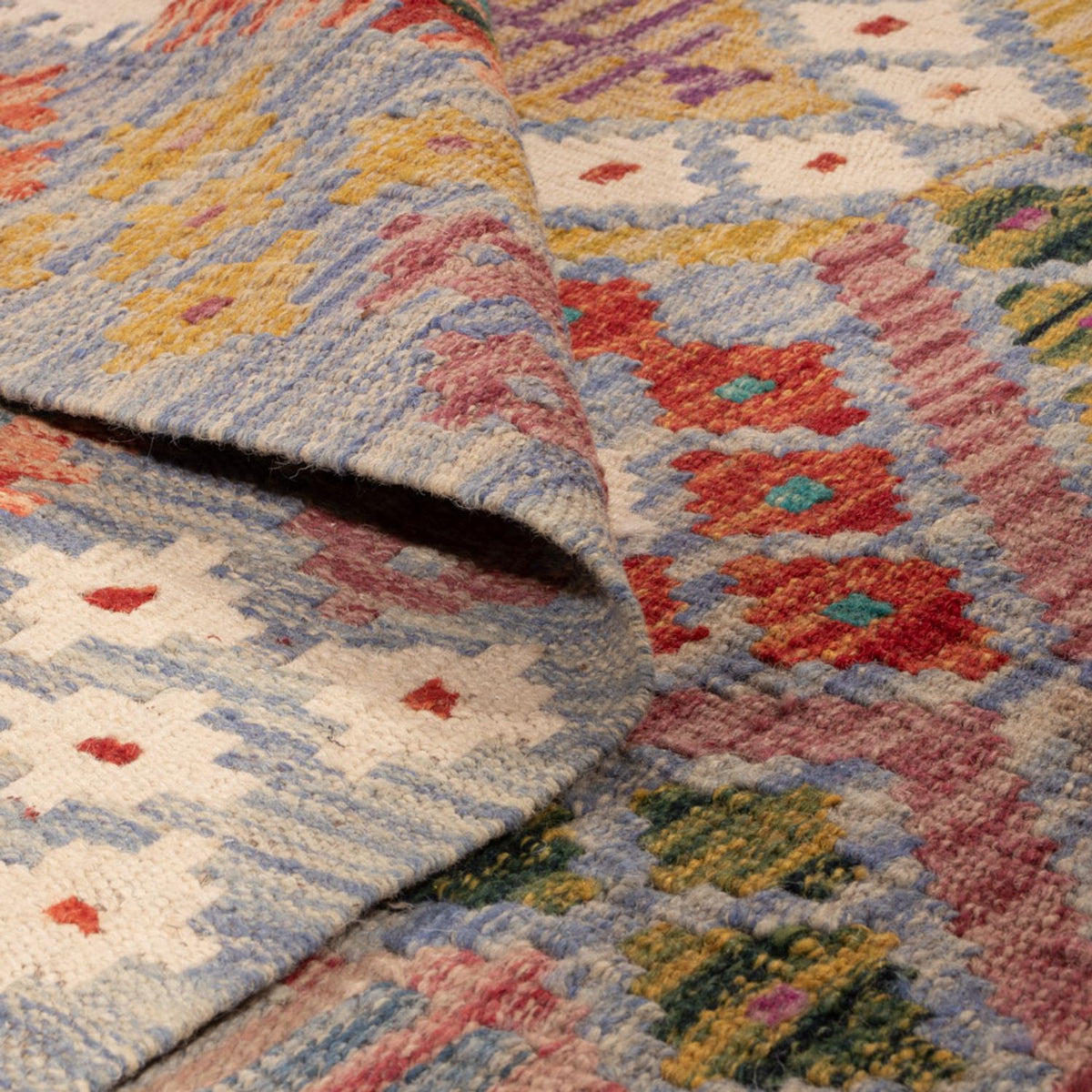 Kelim Rug - Splash - 250 x 191 cm - multicolored