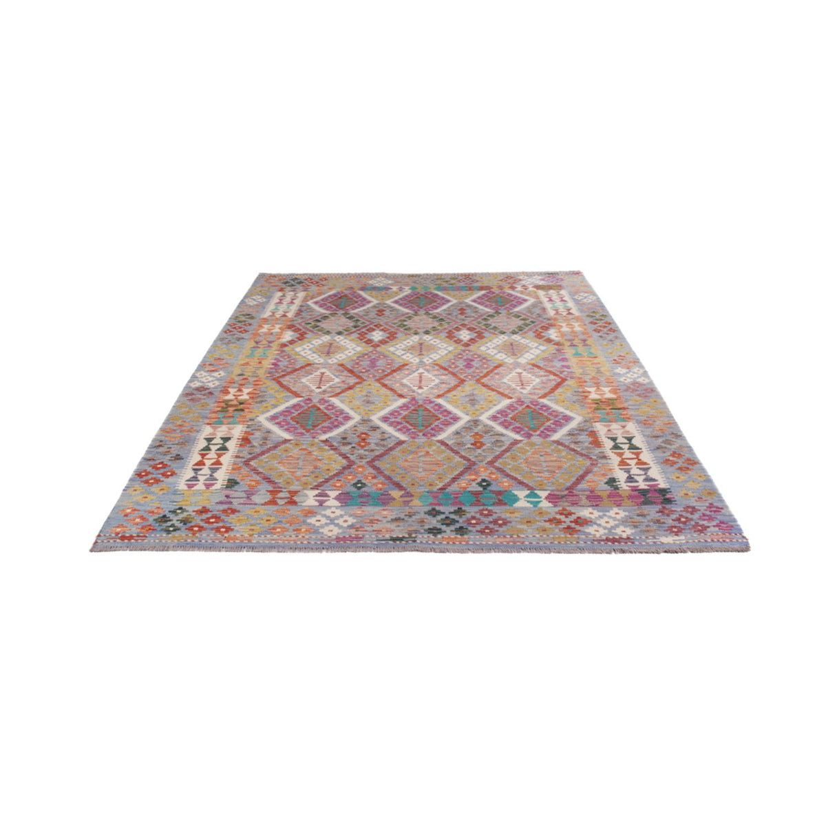 Kelim Rug - Splash - 250 x 191 cm - multicolored