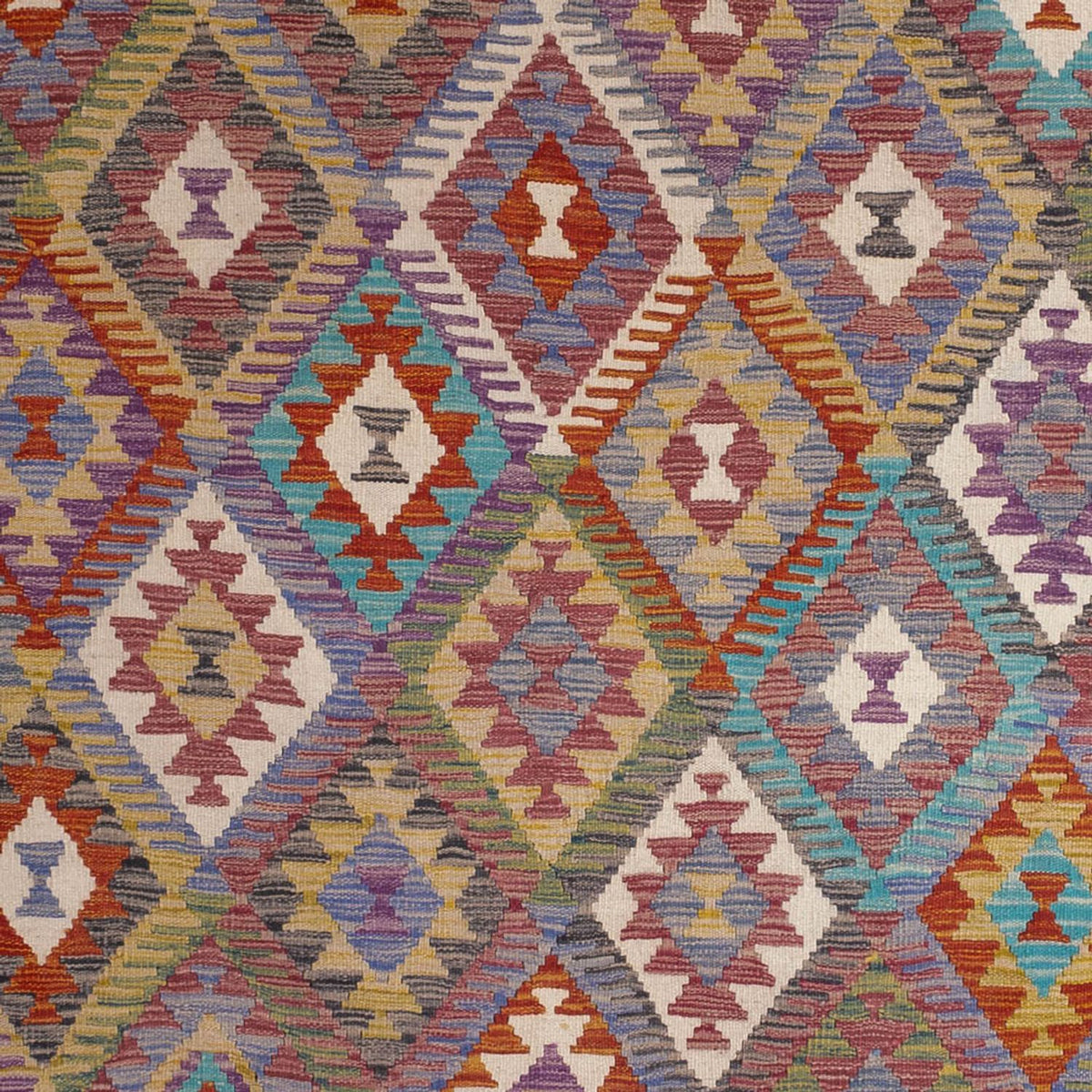 Kelim Rug - Splash - 299 x 200 cm - multicolored