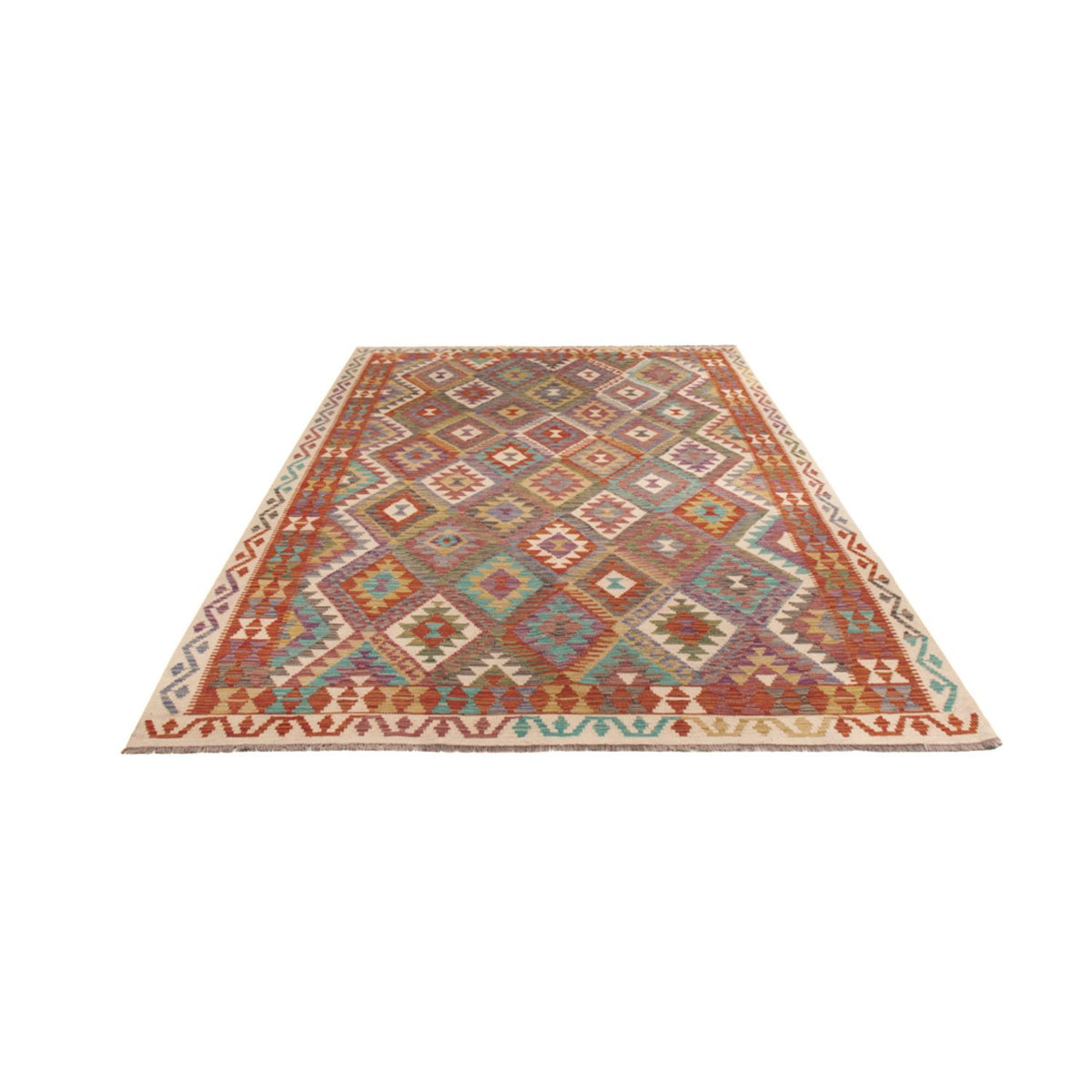 Kelim Rug - Splash - 299 x 200 cm - multicolored