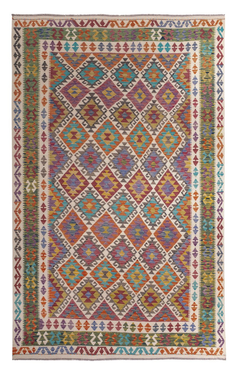 Kelim Rug - Splash - 305 x 196 cm - multicolored