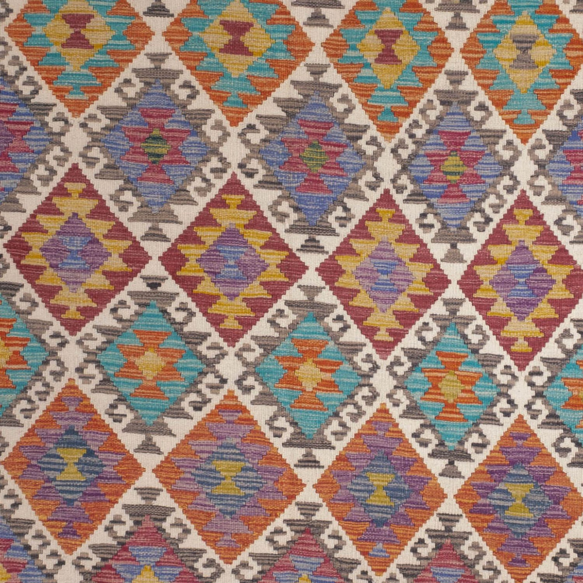 Kelim Rug - Splash - 305 x 196 cm - multicolored