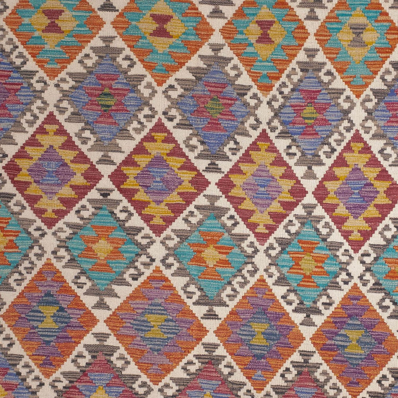 Kelim Rug - Splash - 305 x 196 cm - multicolored