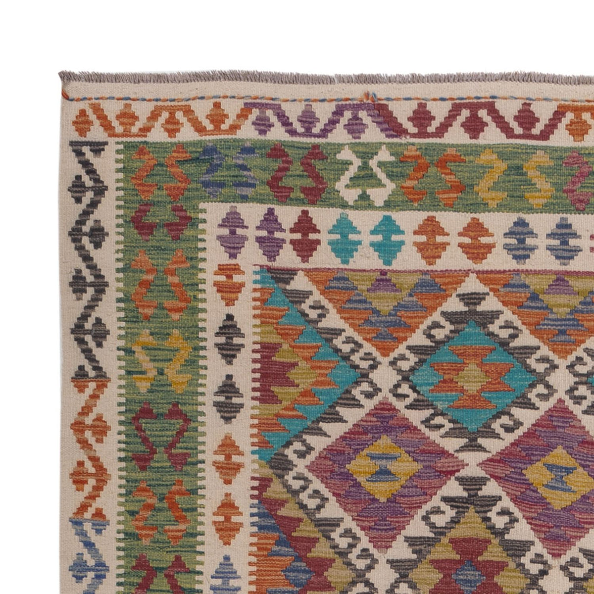 Kelim Rug - Splash - 305 x 196 cm - multicolored