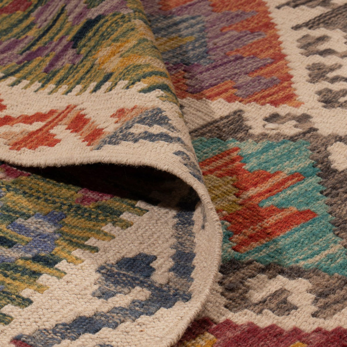 Kelim Rug - Splash - 305 x 196 cm - multicolored