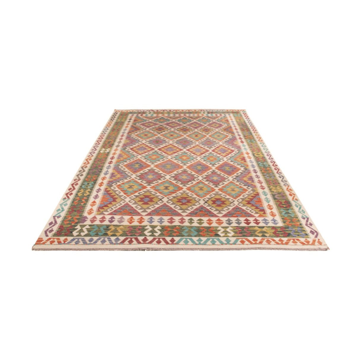 Kelim Rug - Splash - 305 x 196 cm - multicolored